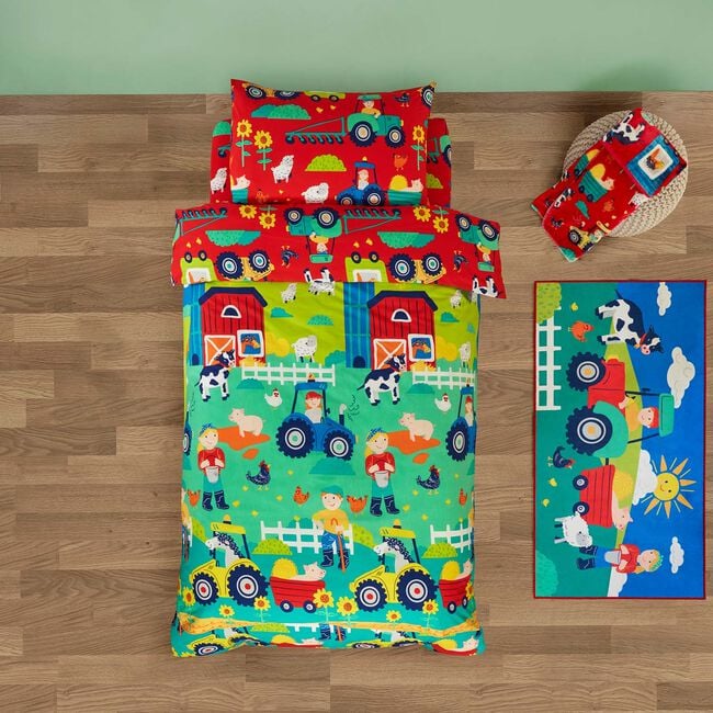 JUNIOR BED DUVET COVER Sunny Daze Farm