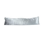 Velvet Crush Draught Excluder Silver 22 x 90cm