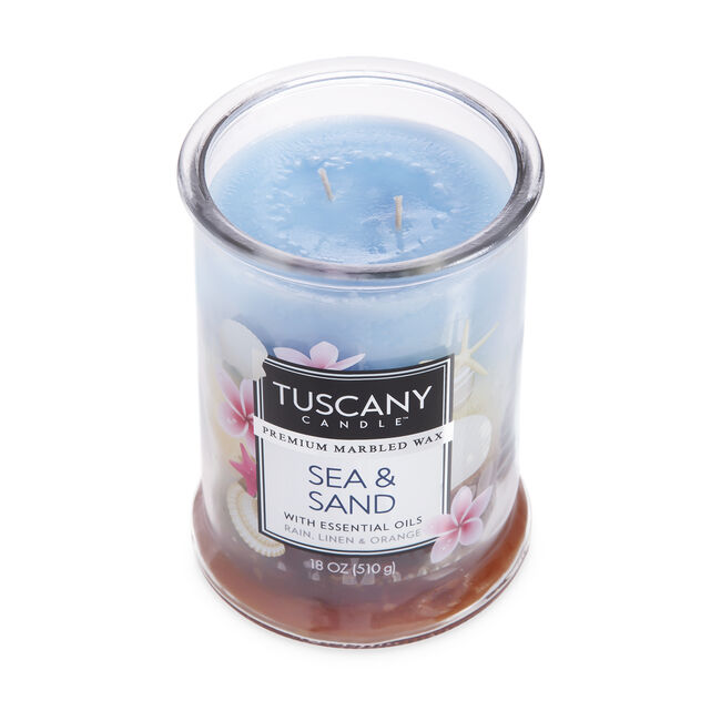 Tuscany Triple Pour Candle Sea & Sand 18oz