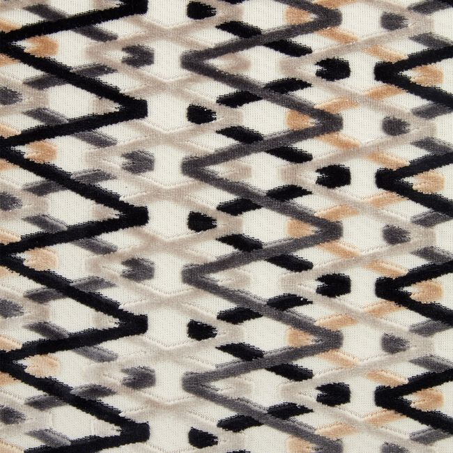 Links Cut Velvet Cushion 45cm x 45cm - Natural