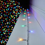 200 MULTICOLOUR Led Lights W/ White Cable