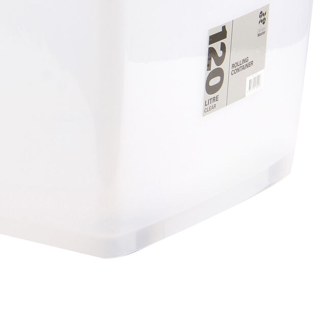 120L Rolling Clear Storage Box