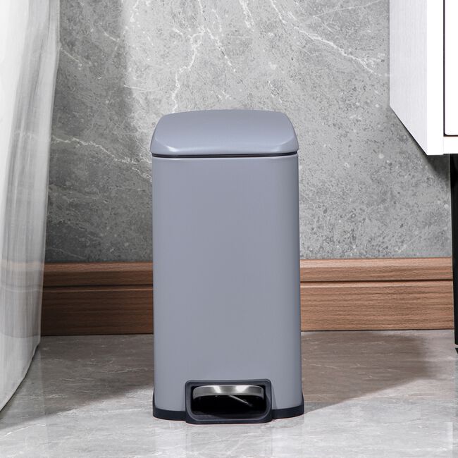 NORDHAUS GREY 5L Bathroom Bin