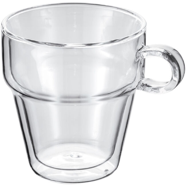 Judge 2 Double Wall Stackable Glass Coffee Cup