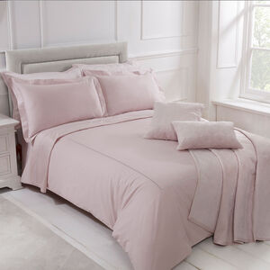 SINGLE DUVET COVER Chevron Blush 400tc