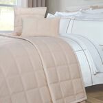 Quilted Hotel Velvet Mink 220cm x 230cm Bedspread