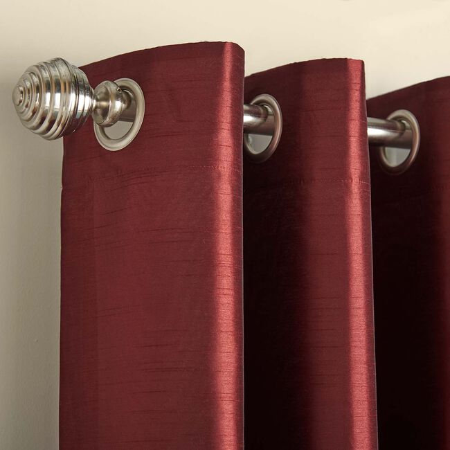 ELEGANZA FAUX SILK RED 90X90 Curtain