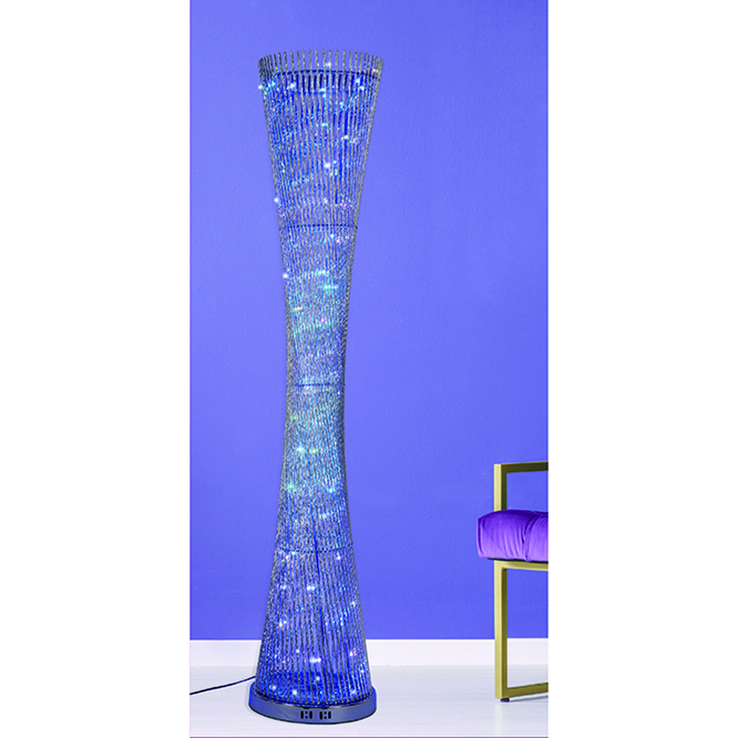 Silver Colour Changing Floor Lamp Home Store + More