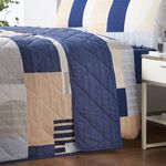 Luna Bedspread 200cm x 220cm - Navy