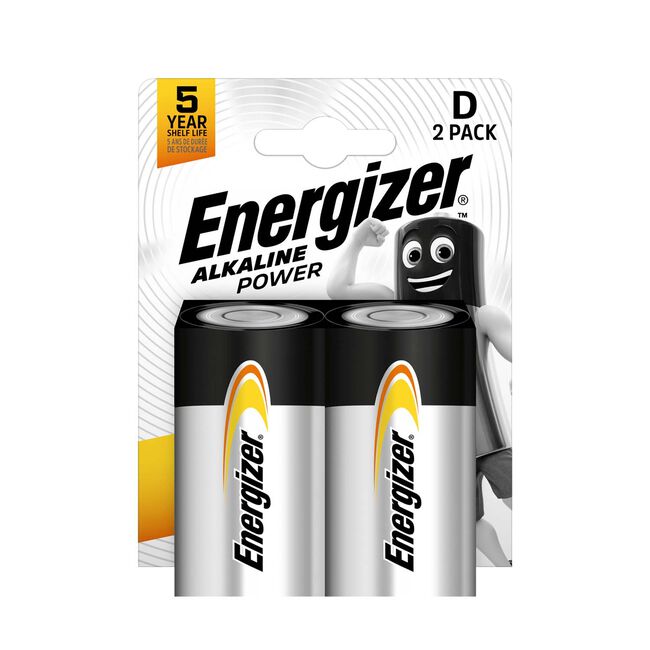Energizer Alkaline Power D Batteries - 2 Pack