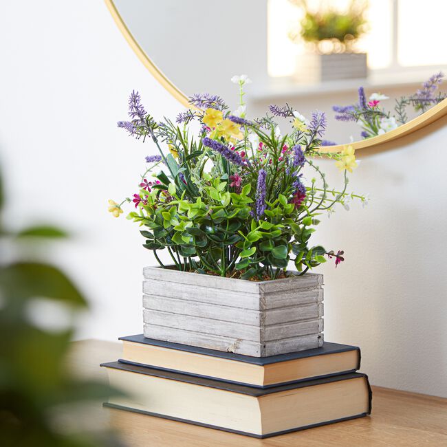 Lavender Floral Arrangement Planter 33cm