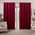 TRIANGLE STITCH BURGUNDY 66X54 Curtain