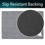 JVL Elegance Grey Door Mat 50cm x 75cm