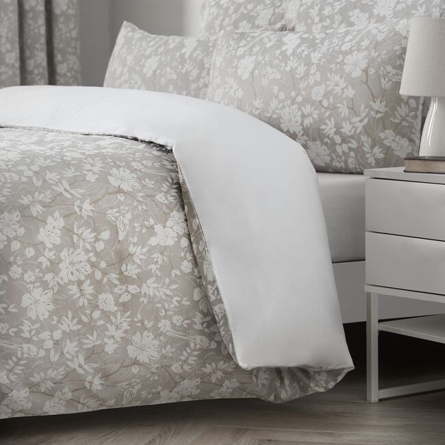 SINGLE DUVET COVER Russborough Jacquard Natural/ Gold