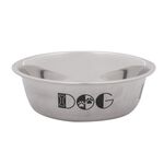 Polished Stainless Steel Pet Bowl 14cm