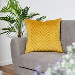 Triangle Stitch Cushion 58x58cm - Tawny Olive