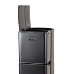 NORDHAUS BLACK TRIPLE COMPARTMENT 60L RECYCLING Bin