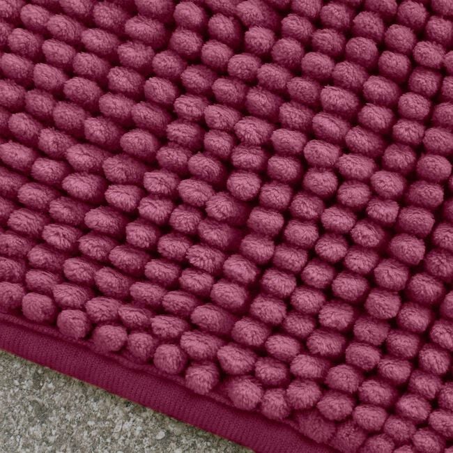 CATHERINE LANSFIELD RASPBERRY BOBBLE 50x80cm Bath Mat