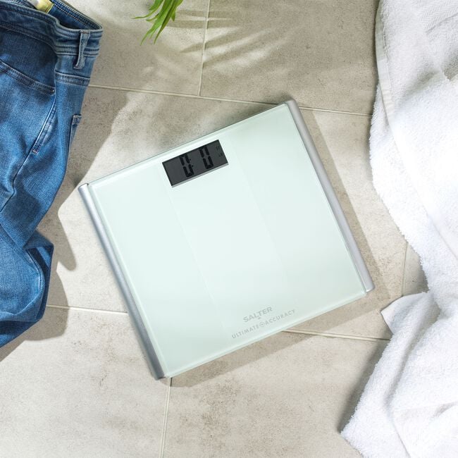 Salter Ultimate Accuracy White Glass Scale