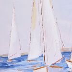 Sailing in Flotilla Canvas Print - 60cm x 90cm
