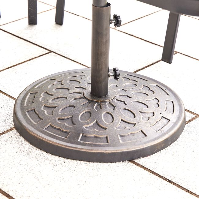 Round Bronze Parasol Base 12.5kg