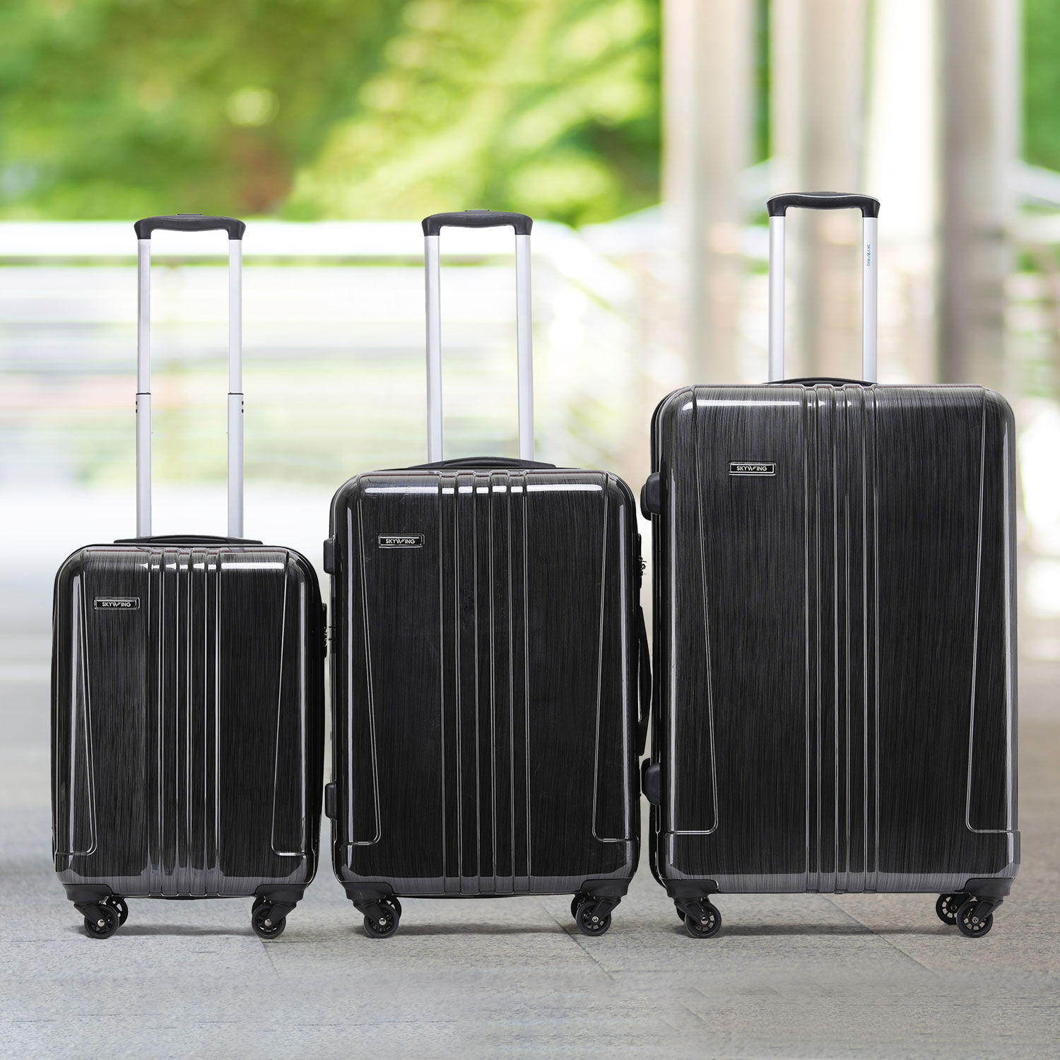 Brushed Hardshell Luggage - Home Store 