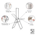Brabantia Black Drying Rack 20m
