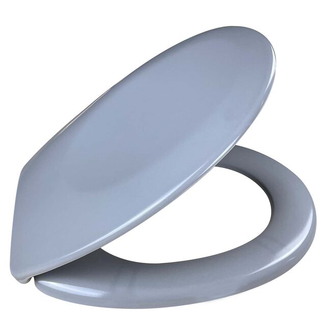Slow Close Grey Toilet Seat