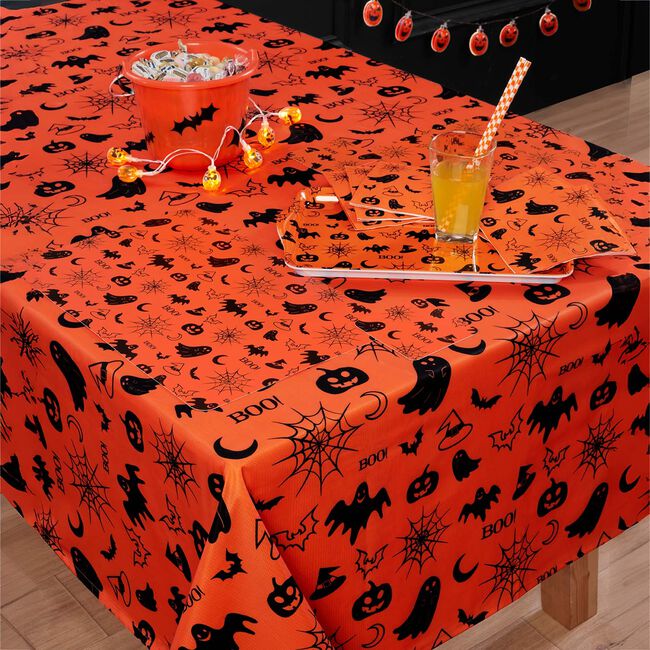 Spooky Creatures PVC Tablecloth 160cm x 230xm