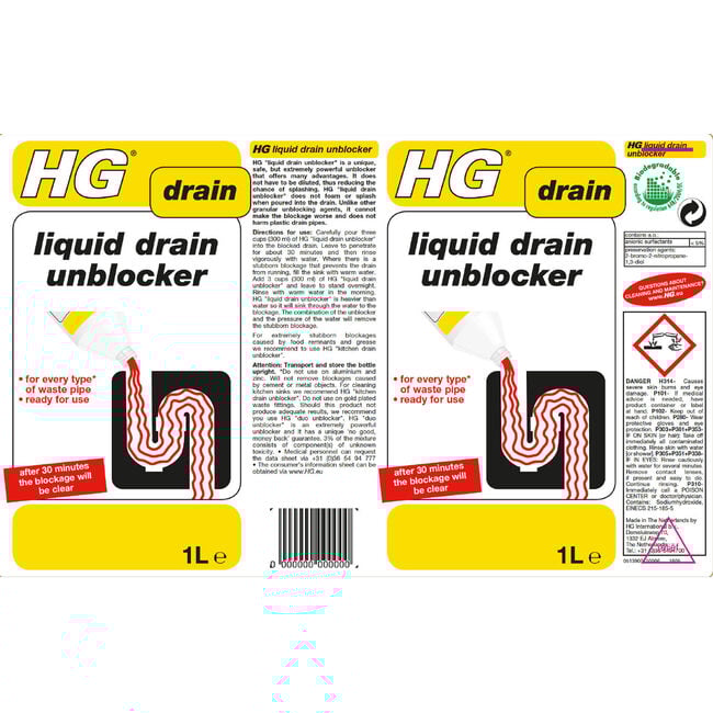 HG Drain Unblocker 1L