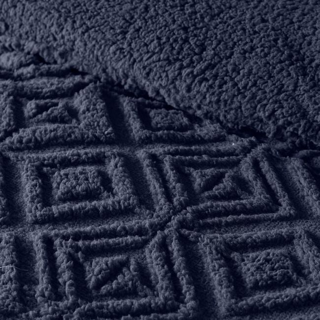 SINGLE DUVET COVER Fusion Geo Fleece Navy