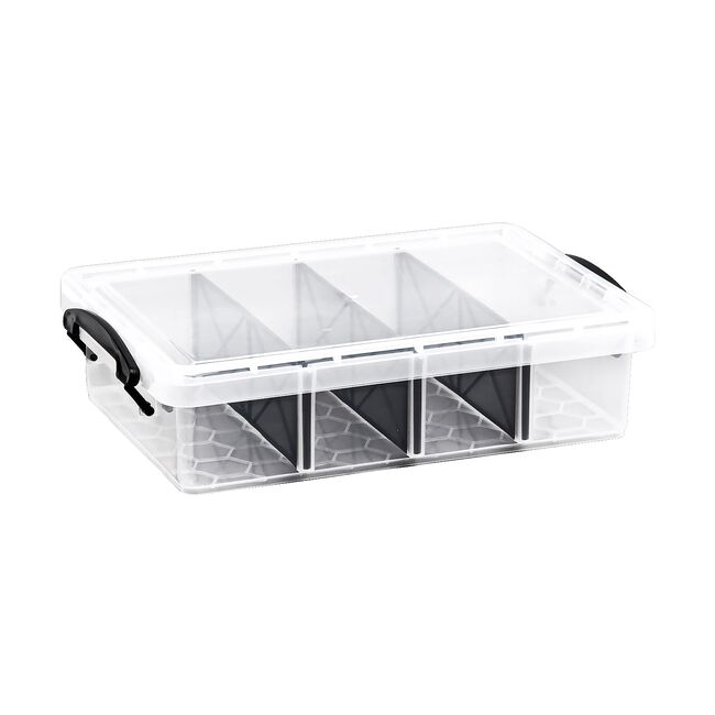 6L 3 Division Clear Storage Box