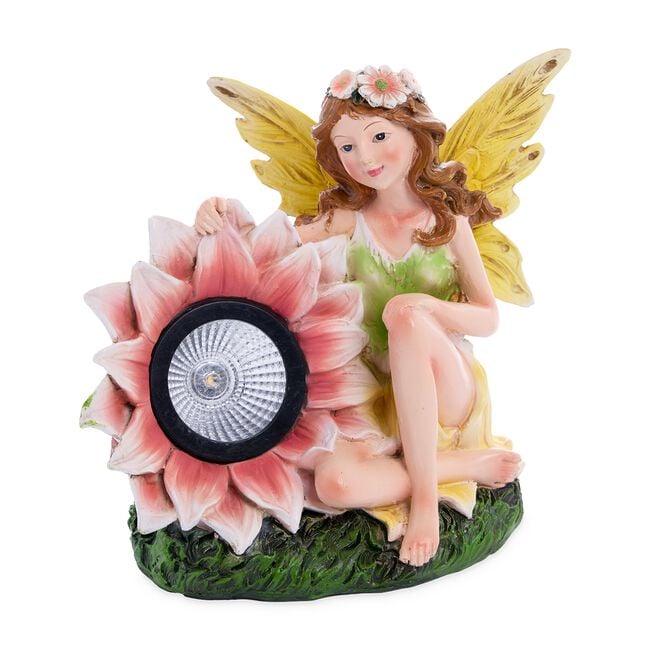 Garden Fairy With Solar Flower Light