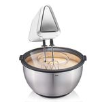 Gefo Muovo 2 Steel Bowls with Splash Guard Lid