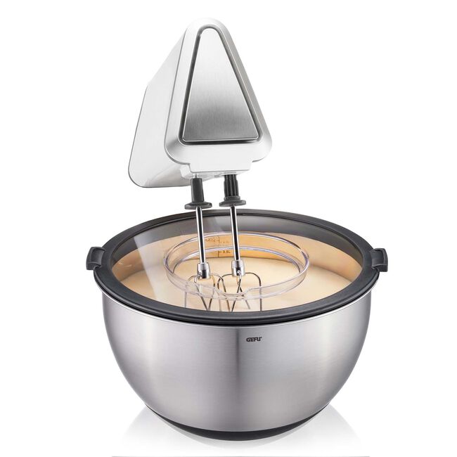 Gefo Muovo 2 Steel Bowls with Splash Guard Lid