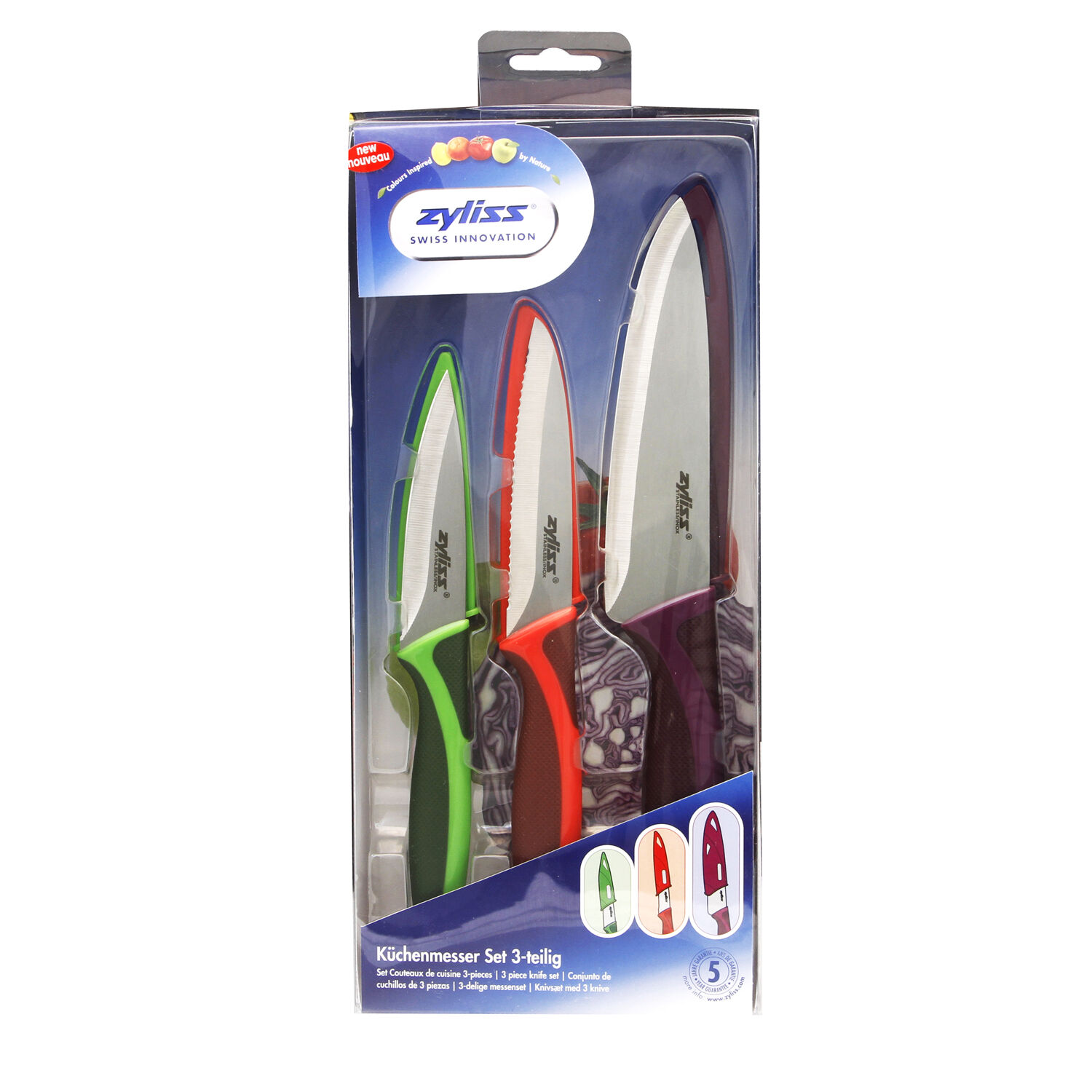 Zyliss Multicoloured Knife Set & Covers Home Store + More