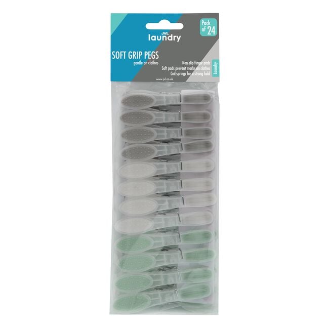 JVL Soft Grip Clothes Pegs