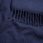 DRIFT HOME HAYDEN 100% RECYCLED COTTON NAVY 200x200cm Throw