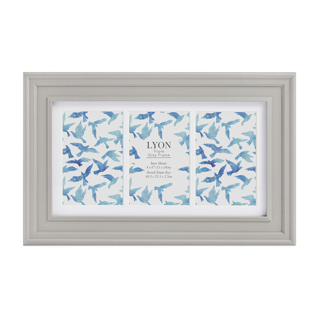 4x6 TRIPLE LYON GREY Frame