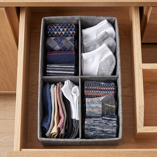 4 Section Drawer Divider Set