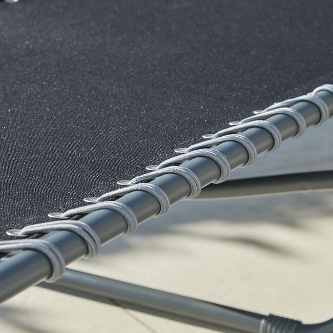 Black Folding Sun Lounger