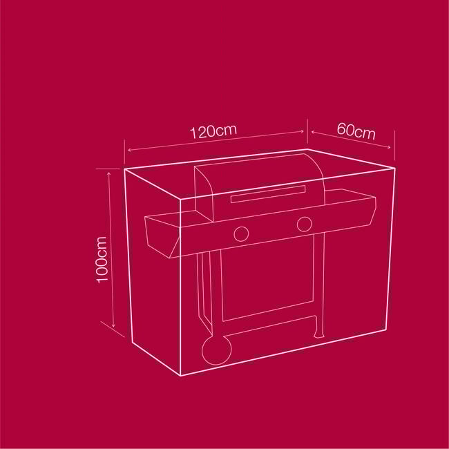 100GSM 2 Burner Gas BBQ Cover