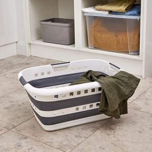 Ezy Storage Encore Collapsible Laundry Basket 45L