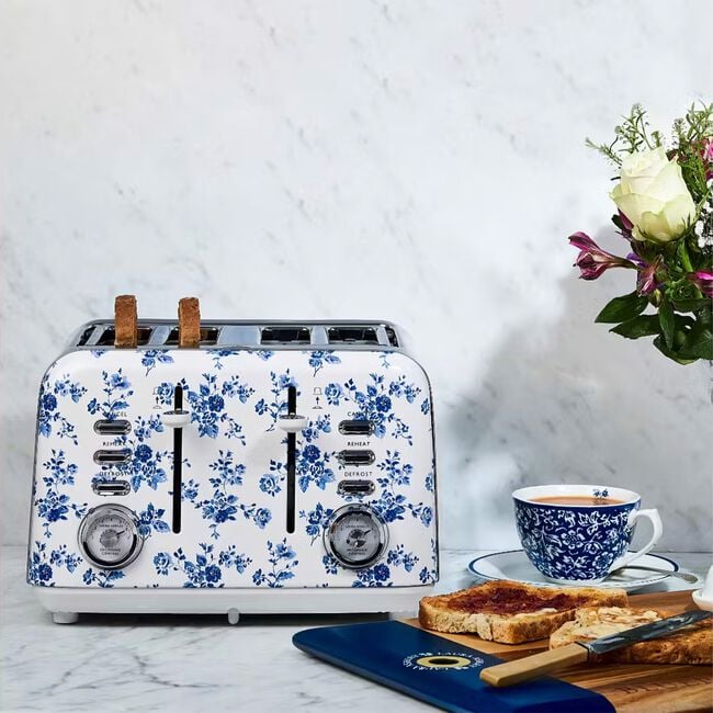 Laura Ashley China Rose 4 Slice Toaster