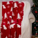 Ruane Polar Bears Sherpa Throw 127cm x 152cm 