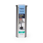 BELDRAY SILVER ROUND TOILET BRUSH With Silicone Head 