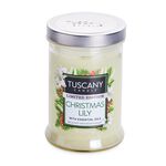 Tuscany Single Pour Candle in Christmas Lily 18oz