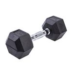 Body Go Rubber Hex Dumbbell 12.5kg