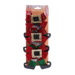 Christmas Tinsel Bows 3 Pack