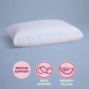 Three Chamber Medium Support Memory Foam Pillow